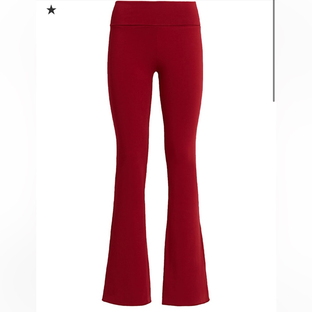 SKIMS NWT Cotton Jersey Foldover Pants - Brick - Picture 3 of 3